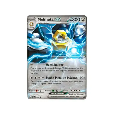 Baralho Batalha Ex Pokémon Melmetal Com 60 Cartas