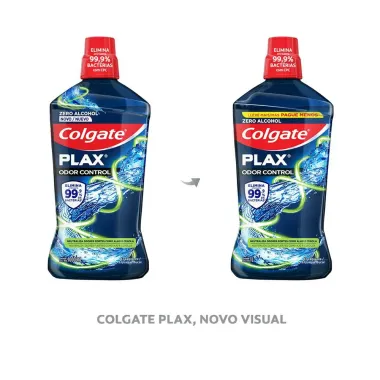 Solu&ccedil;&atilde;o Bucal Colgate Plax Odor Control Leve + Por - 1L