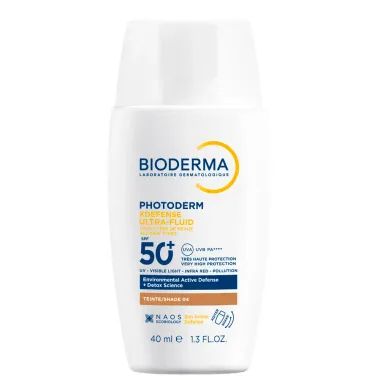 Protetor Solar Bioderma Photoderm XDefense Ultra Fluid FPS 50+ Cor 04 40ml