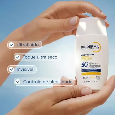 Protetor Solar Facial Bioderma Photoderm XDefense Ultra Fluid FPS 50+ Cor 04 40ml