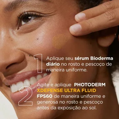 Protetor Solar Facial Bioderma Photoderm XDefense Ultra Fluid FPS 50+ Cor 04 40ml