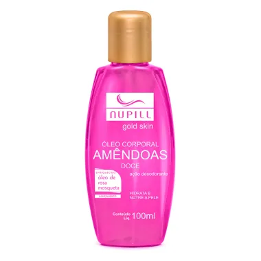 Óleo Corporal Nupill Gold Skin Amêndoas Doce 100ml