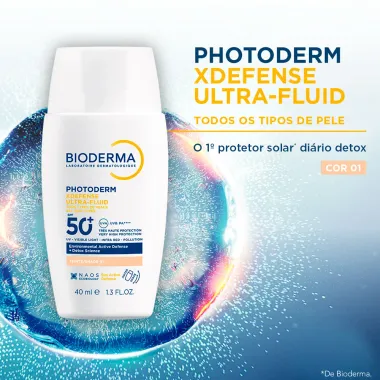 Protetor Solar Photoderm XDefense Ultra Fluid FPS 50+ Cor 01 40ml