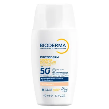 Protetor Solar Bioderma Photoderm XDefense Ultra Fluid FPS 50+ Cor 01 40ml