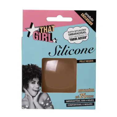 Adesivo para Seios That Girl Silicone Pele Negra 1 Par