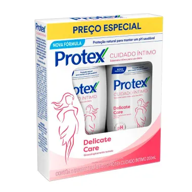 Sabonete Liquido Intimo Protex Cuidado Intimo Delicate Care 2 Unidade 200ml Preço Especial