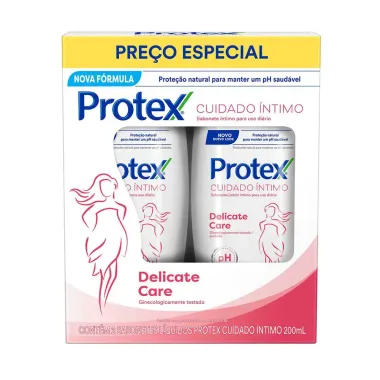 Sabonete Liquido Intimo Protex Cuidado Intimo Delicate Care 2 Unidade 200ml Pre&ccedil;o Especial