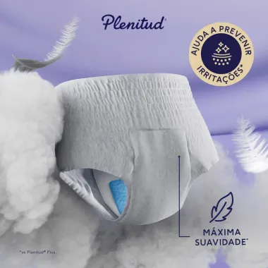 Roupa Intima Plenitud Noturna P/M com 32 Unidades Leve Mais por Menos