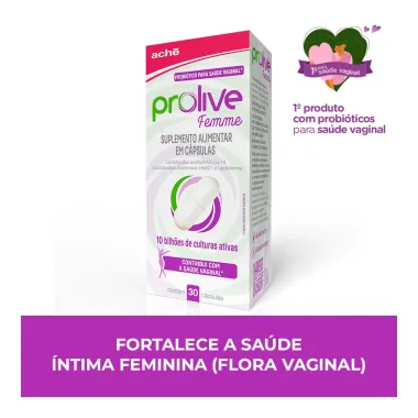 Prolive Femme Suplemento Alimentar com 30 C&aacute;psulas