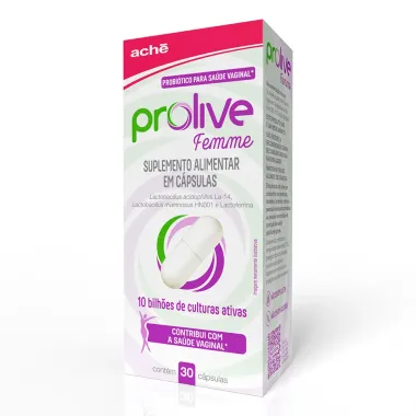 Prolive Femme Suplemento Alimentar com 30 C&aacute;psulas