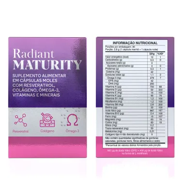 Radiant Maturity Suplemento Alimentar com 60 Cápsulas