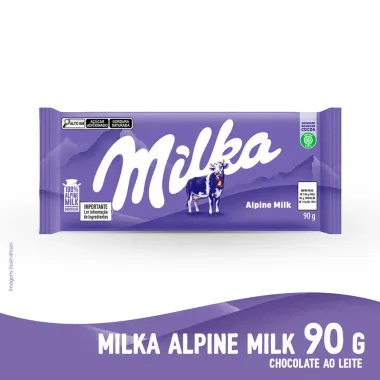 Chocolate ao Leite Milka Alpine Milke 90g