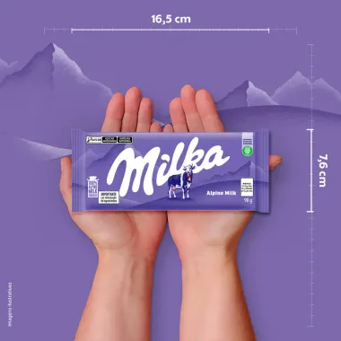 Chocolate ao Leite Milka Alpine Milke 90g