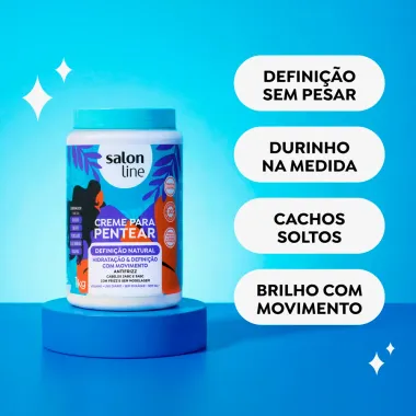 Creme para Pentear Salon Line Defini&ccedil;&atilde;o Natural 1Kg