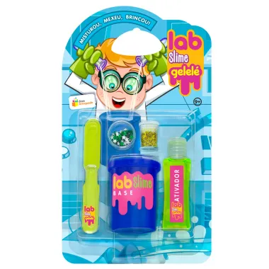 Kit Lab Slime Gelelé Laboratório Doce Brinquedo 9+ Meses Cores Sortidas