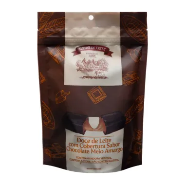 Doce de Leite com Cobertura Sabor Chocolate Meio Amargo Avare Gotas de Leite 100g