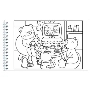 Livro Comfy e Cozy Blue para Colorir Ciranda Cultural Capa Dura