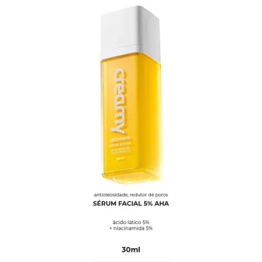 Sérum Facial Creamy Skincare Ácido Lático 5% e Niacinamida 5% 30ml