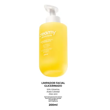 Limpador Facial Glicerinado Creamy Skincare 200ml