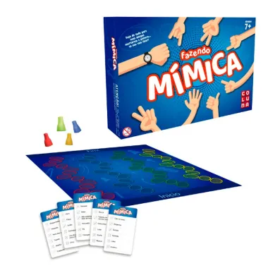 Jogo de Tabuleiro Fazendo Mímica Coluna Multicor 7+ Anos