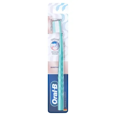 Escova Dental Oral B Sensitive Cuidado Gengiva Ultra Macia Cores Sortidas Com 1 Unidade