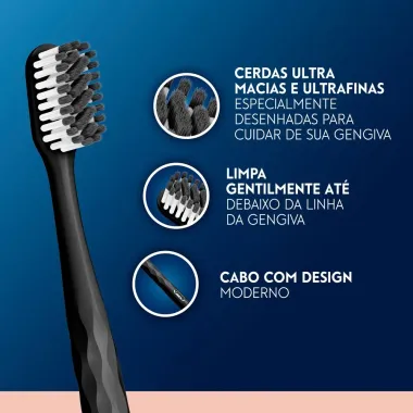 Kit Escova Dental Oral B Iconic Sensitive Cuidado Gengiva Ultra Macia Com 3 Unidades