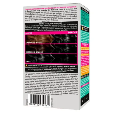 Tonalizante Bio Extratus Color Sem Amônia Cor 10 Preto
