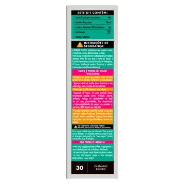 Tonalizante Bio Extratus Color Sem Amônia Cor 30 Castanho Escuro