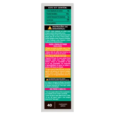 Tonalizante Bio Extratus Color Sem Amônia Cor 40 Castanho Médio
