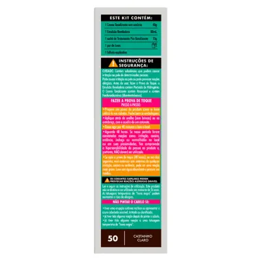 Tonalizante Bio Extratus Color Sem Amônia Cor 50 Castanho Claro