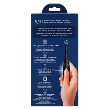 Escova Dental Elétrica Oral B io2 com Cabo Recarregável  Refil e Carregador