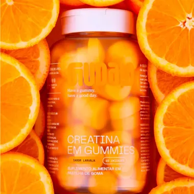 Creatina em Gummies Guday Sabor Laranja com 60 Unidades