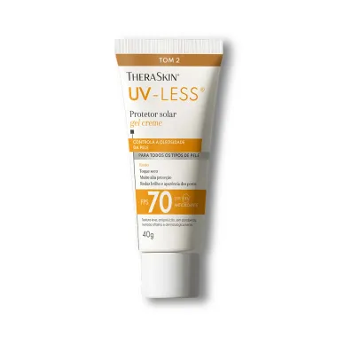 Protetor Solar Theraskin UV Less FPS70 Gel Creme Tom 2 40g