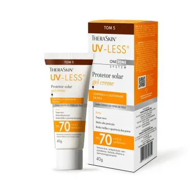 Protetor Solar Theraskin UV Less FPS70 Gel Creme Tom 5 40g