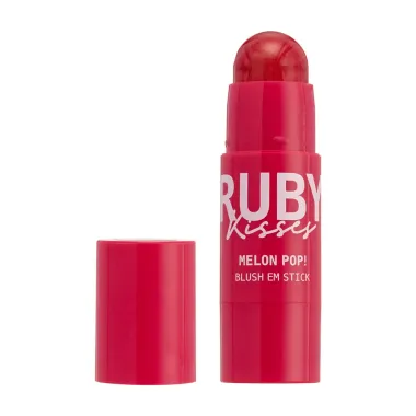 Blush em Stick Melon Pop Ruby Kisses Cor Flamingo Pop 5g