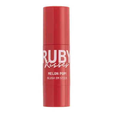Blush em Stick Melon Pop Ruby Kisses Cor Peach Pop 5g