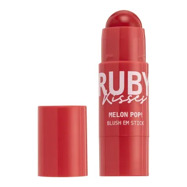Blush em Stick Melon Pop Ruby Kisses Cor Peach Pop 5g