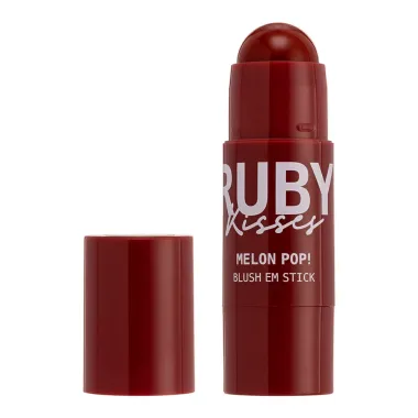 Blush em Stick Melon Pop Ruby Kisses Cor Terracota Pop 5g