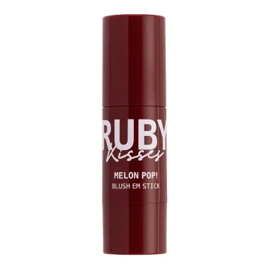Blush em Stick Melon Pop Ruby Kisses Cor Terracota Pop 5g
