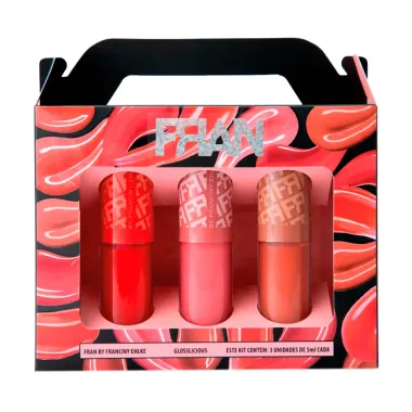 Kit Gloss Fran by Franciny Ehlke Glosslicious 3 Unidades de 5ml cada