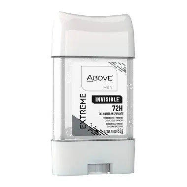Desodorante Above Men Invisible Extreme 72h Gel Antitranspirante Stick 82g
