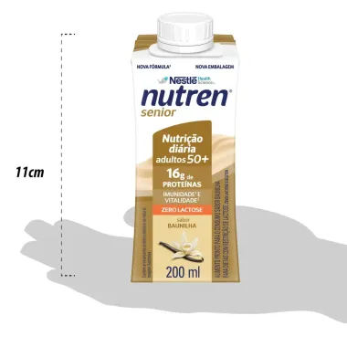 Nutren Senior Complemento Alimentar Sabor Baunilha Zero Lactose 200ml cada Leve 9 Pague 6