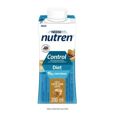 Nutren Control Diet com 15g de Prote&iacute;nas Sabor Caf&eacute; com Leite 200ml
