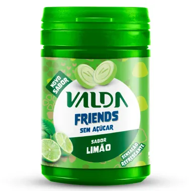 Pastilha Valda Friends Sabor Limão Sem Açúcar 50g