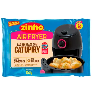 Pao de Alho Zinho Air Fryer Sabor Catupiry Tipo Bolinha 150G
