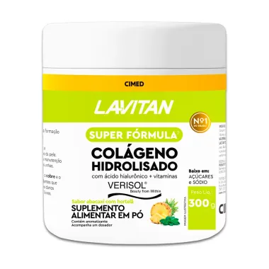 Lavitan Colágeno Hidrolisado Verisol Sabor Abacaxi com Hortelça 300g