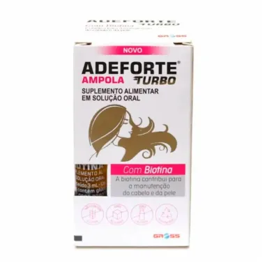 Adeforte Turbo Ampola com Biotina Solução Oral com 2 Ampolas de 3ml cada