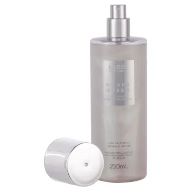Body Splash Kiss New York Silver Queen Shimmer Collection Lima da Pérsia Jasmim & Âmbar 250ml