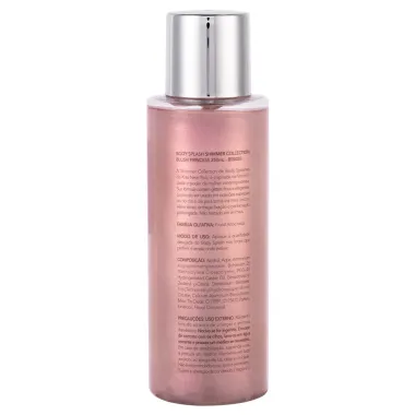 Body Splash Kiss New York  Blush Princess Shimmer Collection Morango Coco & Baunilha 250ml