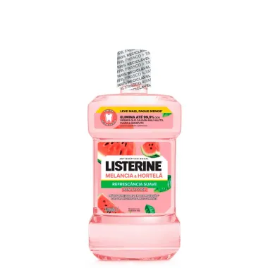 Antisséptico Bucal Listerine Sabor Melancia e Hortelã Refrescância Suave Sem Álcool 1L